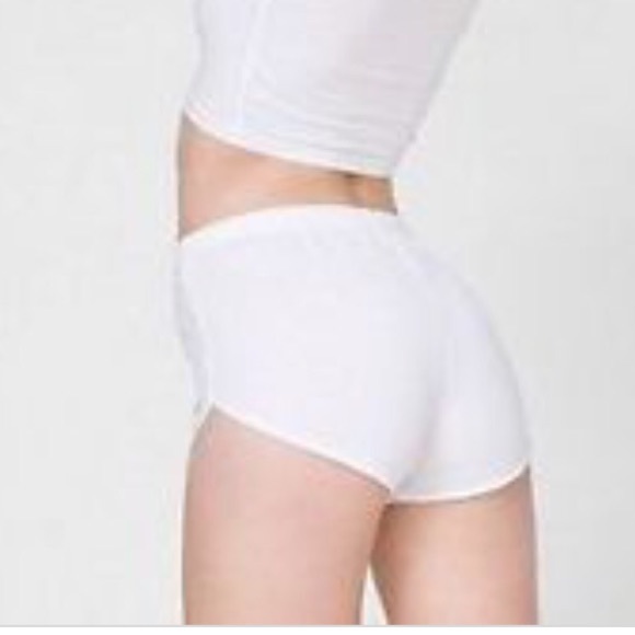 American Apparel Pants - New American Apparel Poly Shorts White